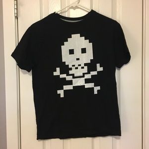 Gymboree Pixilated Skull Shirt